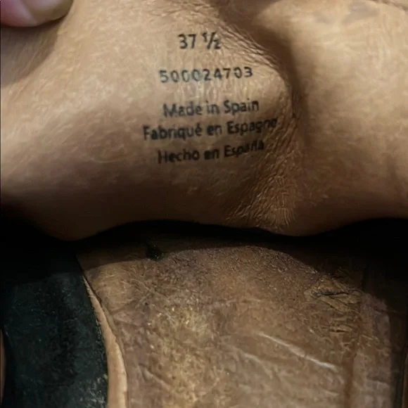 Free People Womens At Ease Loafer Leather Slip On Mules Suede Flats Snake - Picture 8 of 8